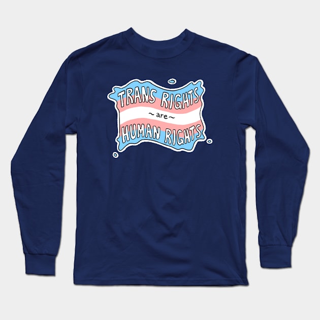 Trans Rights Long Sleeve T-Shirt by tshirtsbyclaire